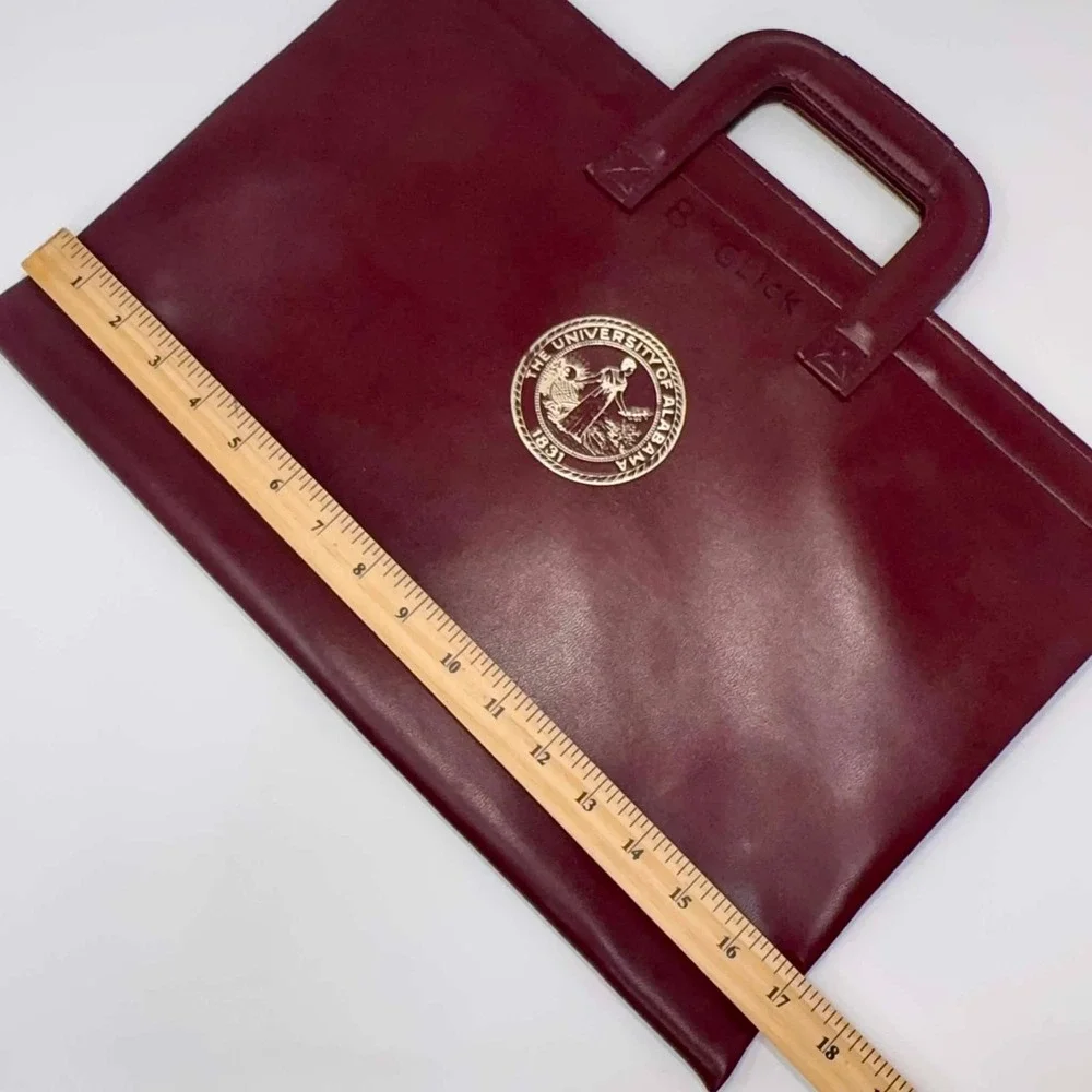 Vintage Hazel University of Alabama Vinyl Portfolio Briefcase‎ Document Case USA